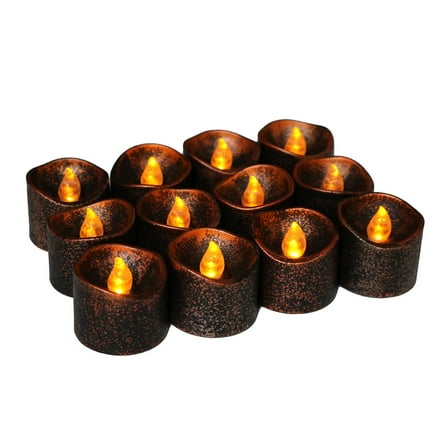 Supvox Flameless Candles Lamp Led Tealight Candles PP 4 Pcs Restaurant