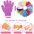 thumbnail image 2 of Guantes exfoliantes Tegeme, 100 unidades, nailon, doble cara, 13 colores, 2 of 7