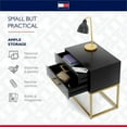 thumbnail image 4 of Tommy Hilfiger Ellias Bedside Table Black and Gold, 4 of 10