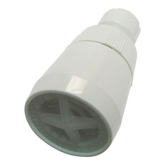 SHOWERHEAD WHITE PLASTIC (Pack of 1)