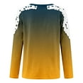 thumbnail image 4 of KBODIU Women's Classic Soild Print Pullover Tunic Tops Oversized Casual Basic Long Sleeves Lace Patchwork T-Shirts Round Neck Loose Fit Blouses Sweatshirts Plus Size, 4 of 5