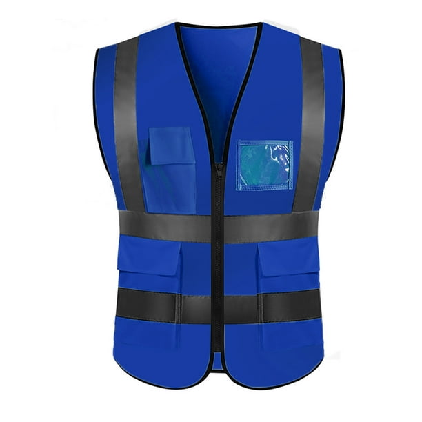 Fiudx Chaleco Reflectante, Seguridad y Mayor Visibilidad, Chaqueta Ligera de Malla para Correr, Bandas Retrorreflectantes para Ciclismo, para Correr de Noche y Usar En Motocicleta, para Atletas y Ent