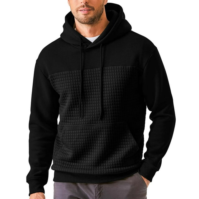 Rbaofujie Chandail à Capuchon Chandails à Capuchon pour Hommes Chandail à Capuchon Décontracté pour Hommes Chandail à Capuchon à Manches Longues Chandail Ras du Cou pour Hommes