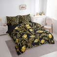 thumbnail image 3 of jejeloiu Boho Leaf 7pcs Bedding Comforter Set,Modern Minimalist Artwork Queen Bedding Sets For Adult Reversible, 3 of 8