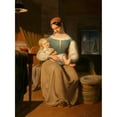 thumbnail image 2 of Erasmus Von Engert 19x24 Gold Ornate Framed and Double Matted Museum Art Print Titled - Mother and Child for Christmas (1833), 2 of 4