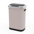 thumbnail image 6 of 50L Smart Automatic Trash Cans, Stainless Steel Garbage with Slow Landing Technology and Sensor, Space-Saving Automatic Bin for Living Room, Bedroom, Kitchen, Pink, 6 of 7