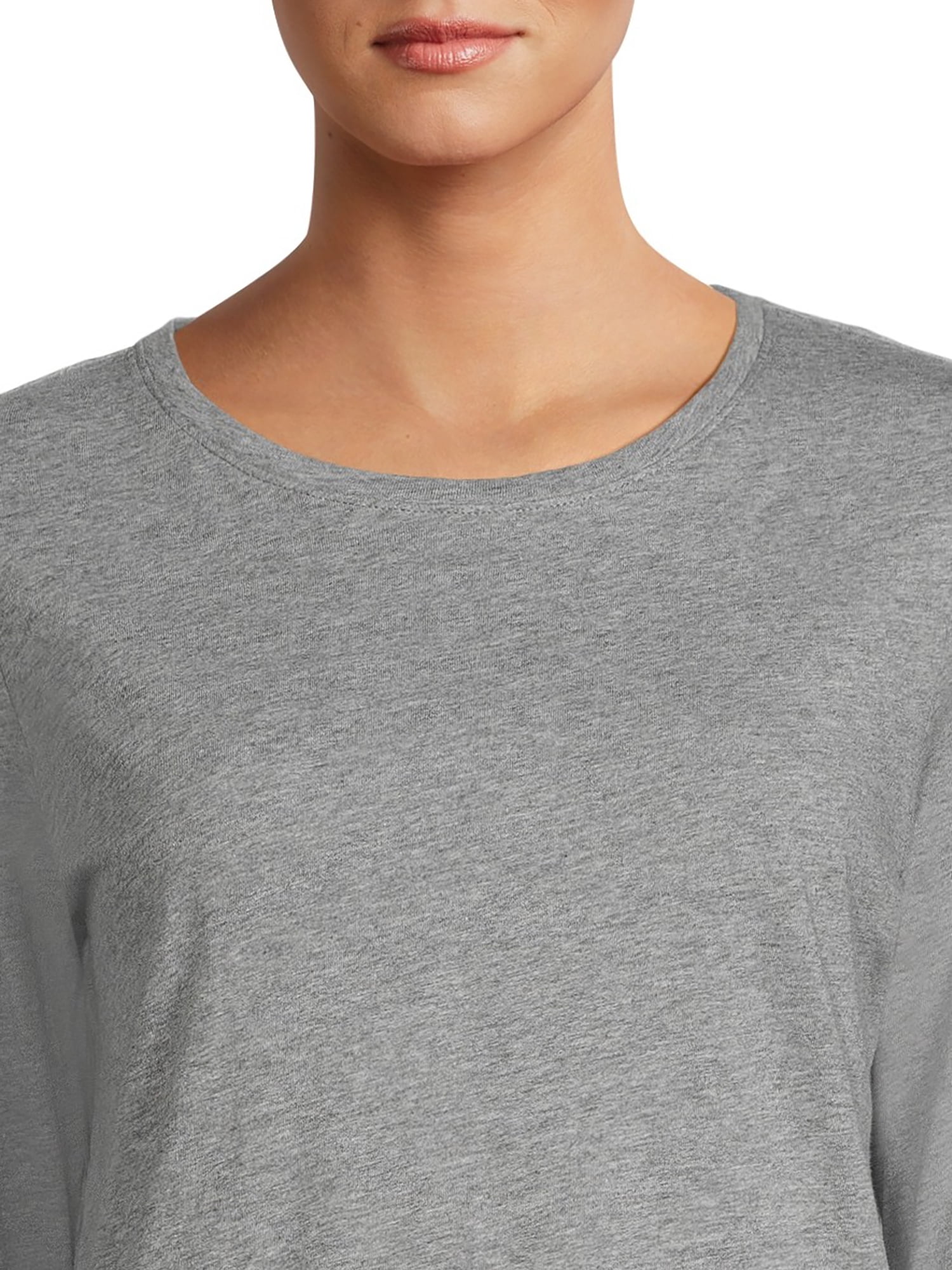 Time and Tru Women's Long Sleeve T-Shirt, Sizes S-XXXL
