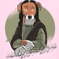 thumbnail image 3 of CafePress - Mona Lisa Dog T Shirt - Light T-Shirt Kids XS-XL, 3 of 4