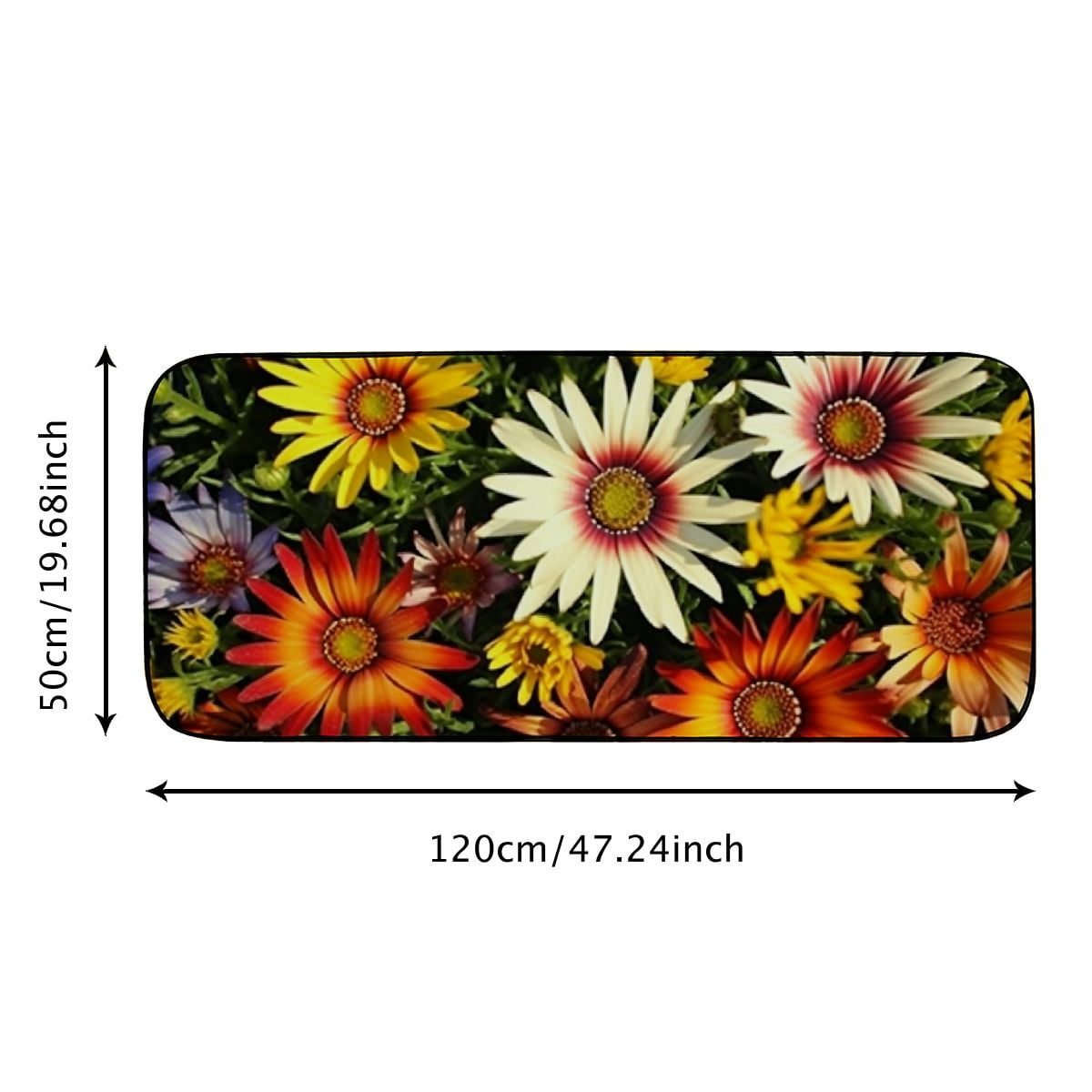 Heduofu Decorative Door Mat, Door Mat with Non-Slip Rubber Backing, Easy Cleaning, Traps Dirt, Rug for Entry, Patio, Garage 19.68*47.24 in