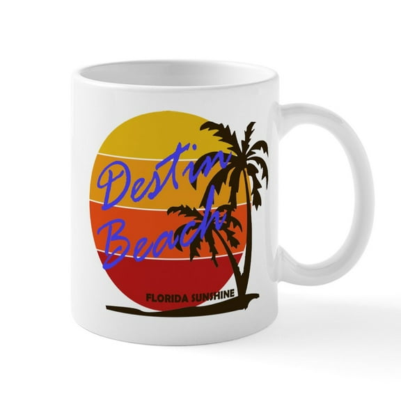 CafePress - Florida Destin Mugs - 11 oz Ceramic Mug - Novelty Coffee Tea Cup