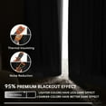 thumbnail image 6 of XUEYU 100% Blackout Curtains for Bedroom, Light Blocking Thermal Insulated Curtains with Noise Reduction, 52x96 Inch Room Darkening Window Drapes, Set of 2 Panels, Print Gray, 6 of 7