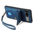 thumbnail image 5 of Feishell for Google Pixel 8A, Wallet Case with Card Holder Leather Card Slots Kickstand Shockproof RFID Blocking Magnetic Clasp Protective Cover for Women Men for Google Pixel 8A, Blue, 5 of 11