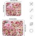 thumbnail image 3 of Coolnut Flower Design Dish Drying Mat for Kitchen, 16 x 18 Inch Microfiber Absorbent Dish Drying Pad, Machine Washable Kitchen Counter Protect Mats, 3 of 7