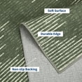 thumbnail image 6 of Living Room Rug 5x7 Washable Area Rug for Bedroom Nursery Neutral Area Rugs Modern Striped Office Carpet Stain Resistant Farmhouse Floor Cover Green Rugs, 6 of 8