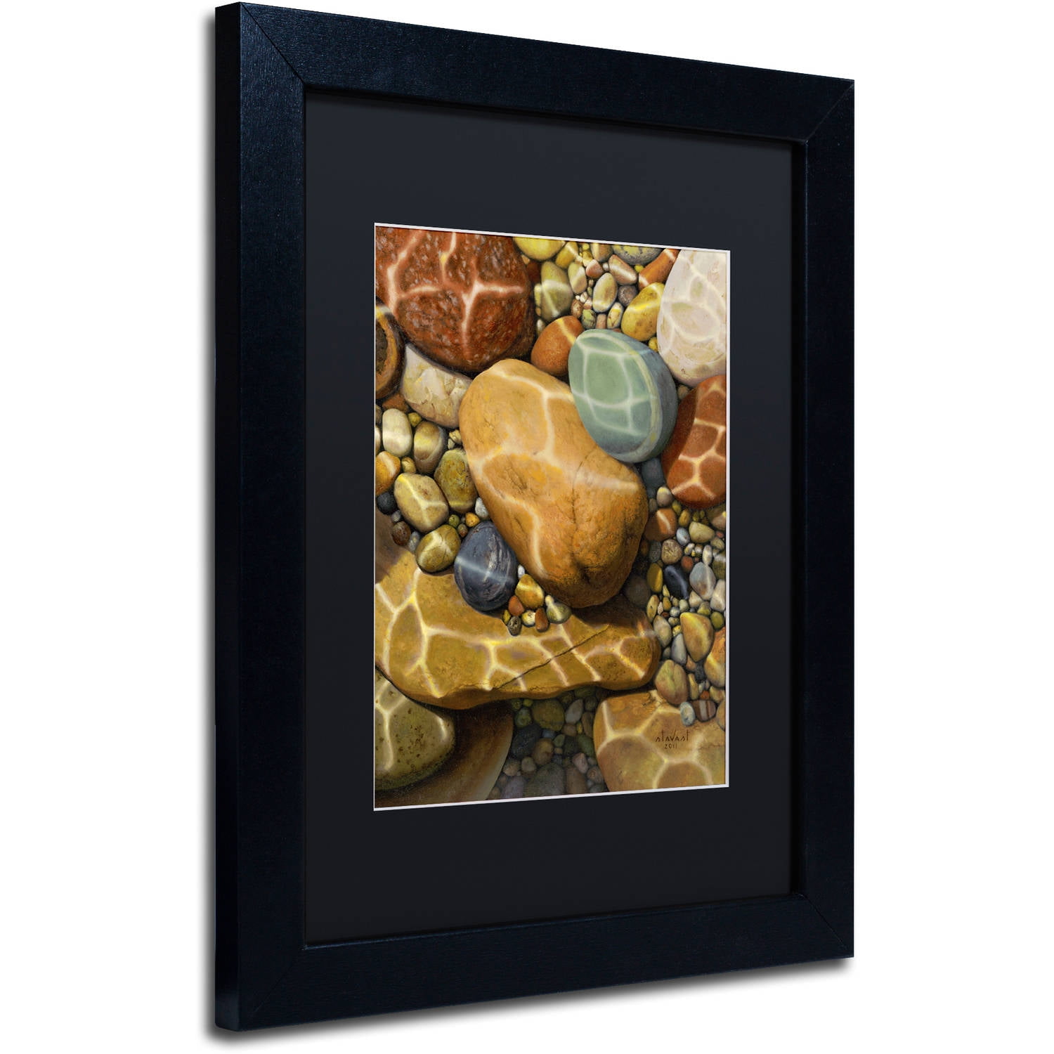 Stephen Stavast 'Trip the Light Fantastic' Black Matted Framed Art