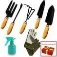 thumbnail image 7 of Scuddles Garden Tools Set - 8 Piece Heavy Duty Gardening Kit with Storage Organizer, Ergonomic Hand Digging Weeder Rake Shovel Trowel Sprayer Gloves Gift for Men Or Women, 7 of 7