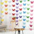 thumbnail image 5 of Cinco guirnaldas de mariposas de 3 metros, bandera de Color de papel 3D, decoración de fiesta, boda, Baby Shower, decoración del hogar, color morado Rojo Verde, 5 of 5