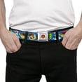 thumbnail image 3 of Looney Tunes Belt, Seatbelt Buckle Belt, Looney Tunes Hip Hop Expressions Blue, 30 to 44 Inches, 3 of 9