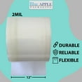 thumbnail image 2 of 2Mil Clear Poly Tubing Plastic Roll Bags LDPE - 12"x2150ft - Heat Sealable, 2 of 7