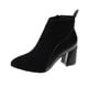 thumbnail image 2 of Botines Mujer Tacón Grueso Ante Con Cremallera Lateral Y Pespuntes De Piel Wmkox8yii hfjk967, 2 of 7