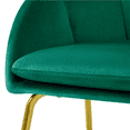 thumbnail image 4 of Yaheetech Flower Shape Velvet Armchair Dining Chair with Golden Metal Legs for Living Room, Green, 4 of 10