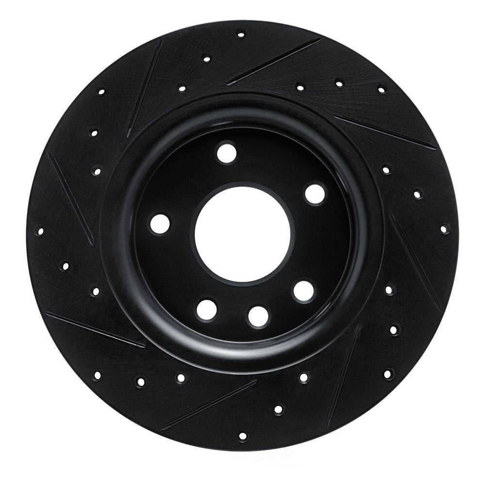 Dynamic Friction Company 633-39030R DFC Brake Rotor - Drilled And Slotted - Black