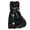 Black-B, variant on Womens Spring Summer Dresses Boho Floral Lapel Neck Button Casual Midi Dress Short Sleeve Lace Up Flowy Long Dress
