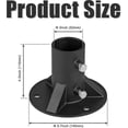 thumbnail image 2 of Stainless Steel Pool Ladder Mount Bracket - Flange Installation Kit for Safety Accessories, 2 of 4