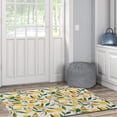 thumbnail image 4 of Sumner 3' x 5' Washable Accent Rug, Ivory and Yellow, 4 of 7