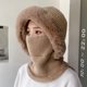 thumbnail image 5 of Pasamontañas para mujer Pasamontañas para mujer Pasamontañas para motocicleta Pasamontañas Cuello polaina Orejera Gorro de punto con pompón Gorro con calentador de cuello Pasamontañas de invierno para Afortunado Sencillez, 5 of 5