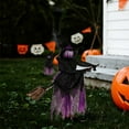 thumbnail image 3 of 4.3ft Halloween Decorations Witch Garden Stakes, Witch Riding a Broomstick Yard Decor, Haunt House Props for Outdoor Garden Lawn Party Decor, 3 of 5