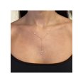 thumbnail image 2 of Diamond Heart Lariat Necklace Round Cut In 14K Yellow Gold 0.14Cttw, 2 of 7