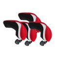 thumbnail image 3 of 4Pcs Premium Hybrid Golf Club Headcovers with Interchangeable Number Red, 3 of 8