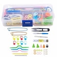 thumbnail image 3 of 1 Set Knitting knit craft Accessories Supply Set Basic Tools Kits Lots with Case, 3 of 5