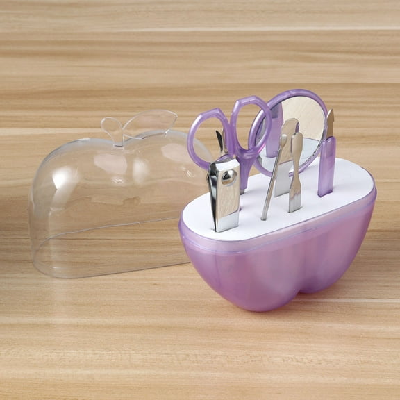 LULULION 8 Piece Manicure Set with Stainless Steel Tools for Nail Clipping Perfect for Travel and Home Use