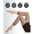 thumbnail image 5 of MeMoi Sheer Footless Capri Shaper Tights - Womens - Female, Large, Black, 5 of 8
