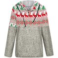 thumbnail image 4 of Sudadera con capucha para mujer con estampado de manga larga informal suelta para Navidad Fridja  fksj3700, 4 of 4