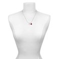 thumbnail image 3 of Delight Jewelry Silvertone Mini Clear Crystal Heart Red Lucky Ladybug Necklace and Dangle Earrings Set, 3 of 6