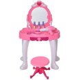 thumbnail image 2 of YYAO Enfants Coiffeuse Ensemble avec Miroir, Princesse Coiffeuse Chaise Ensemble Fille Coiffeuse, 2 of 8