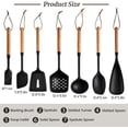 thumbnail image 7 of Surpdew Silicone Slotted Spoon 2 Pack Silicone Cooking Spoons With Slotted Strainer, Non-Stick Strainer Colander Spoon, Heat Resistant Large Skimmer Spoon For Draining, Frying, Mixing And Serving, 7 of 7