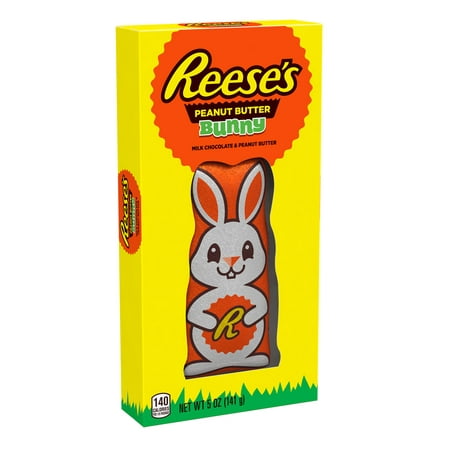 REESE'S, Milk Chocolate Peanut Butter Bunny, Easter Candy, 5 oz, Gift Box