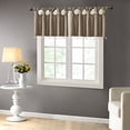 thumbnail image 1 of 100% Polyester Twisted Tab Valance With Beads Pewter/50x26", 1 of 4