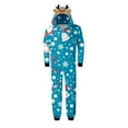 thumbnail image 2 of Odeerbi Matching Family Christmas Pajamas Sets Parent-Child Warm Hooded Jumpsuit Set Xmas Printed Home Wear Loungewear Sleepwear Jammies for Dad, 2 of 4