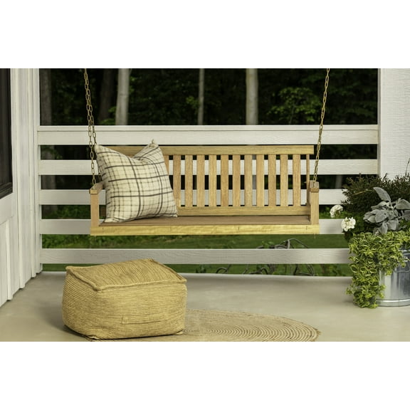 Jack-Post Jennings 2 Person Hardwood Porch Swing - Unfinished