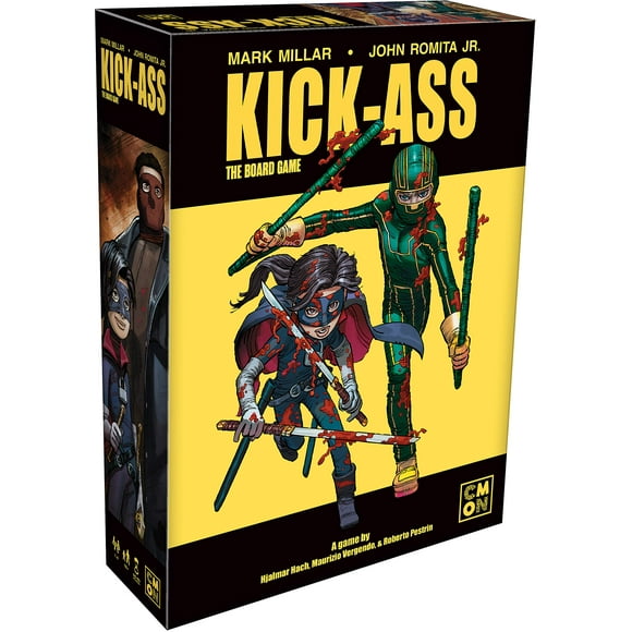 Juego de mesa CMON Kick-Ass con miniaturas muy detalladas