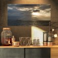 thumbnail image 1 of Beautiful Cloudy Sunset at Australia Beach - Large Seashore Canvas Print, 1 of 3
