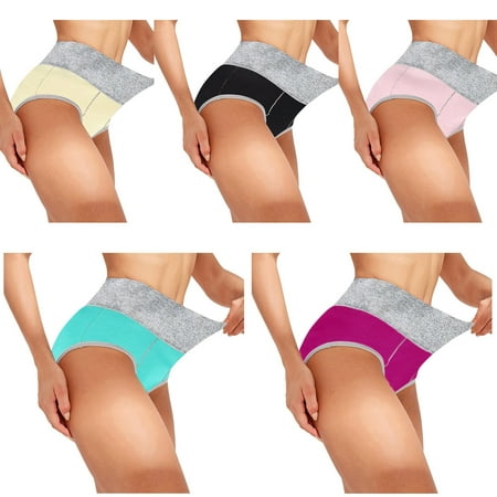

MRULIC lingerie for women Women Knickers Panties Underpants Bikini Color Patchwork Solid Briefs Underwear Multicolor + 4XL