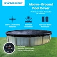 thumbnail image 2 of Open Box Swimline 18' BLUE Winter Round Above Ground Swimming Pool Cover, 2 of 11