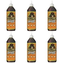 Gorilla Original Waterproof Polyurethane Glue, 36 ounce Bottle, Brown, Pack of 6