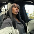 thumbnail image 4 of Straight Glueless Human Hair Wig With Bangs, 3x1 Lace Front Wigs Human Hair, 4 of 6